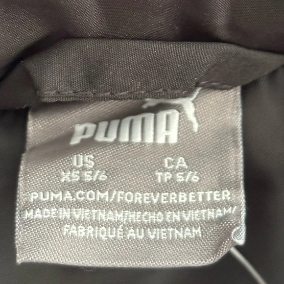 PUMA Kids Cold Weather Vest. Size XS (5/6). Black Pink White. Zip Up. Brand New. - Picture 7 of 9